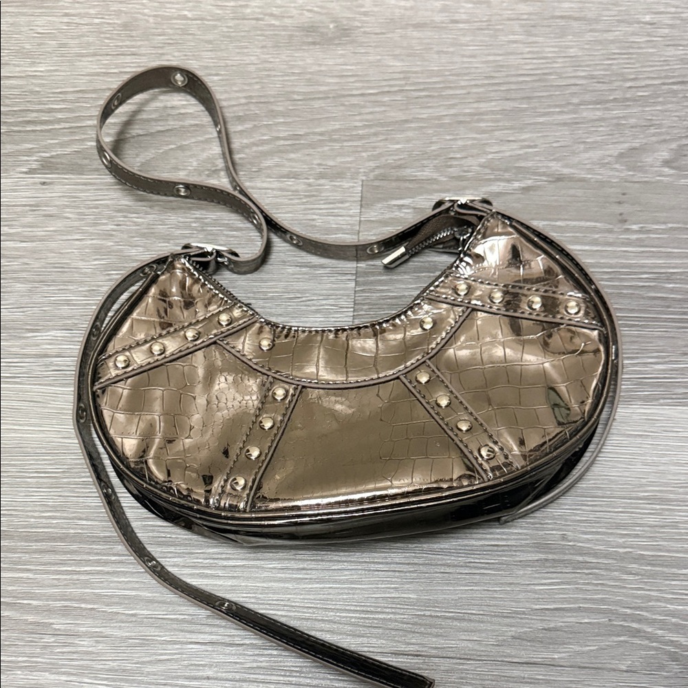 Balenciaga Metallic Silver Shoulder Bag